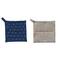 Hello Honey® Blue & Gray Hand-Embroidered Cotton Slub Pot Holders Set